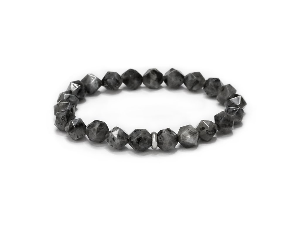 13268 mineralni koralkovy naramek z larvikitu mink150 17
