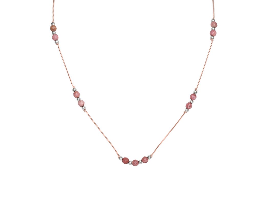 &Scaron;ňůrkov&yacute; n&aacute;hrdeln&iacute;k s rodonitem HE27K3S-LP