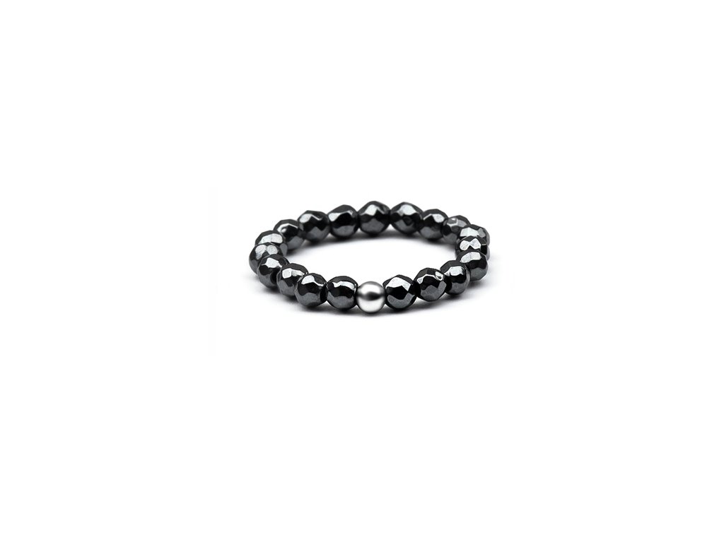 13019 mineralni prsten s hematitem pol r13 velikost 57 60 1 50 g