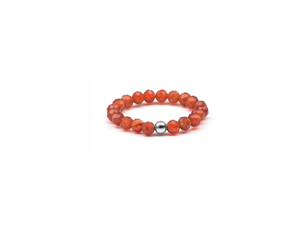13022 mineralni prsten s karneolem pol r15 velikost 57 60 0 90 g
