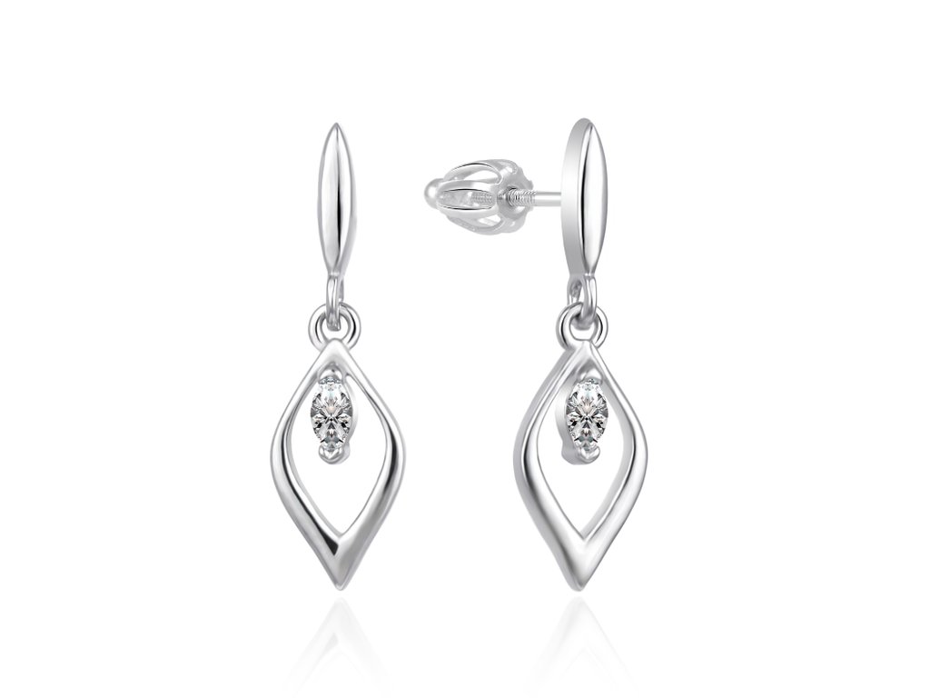 Elegantn&iacute; visac&iacute; n&aacute;u&scaron;nice se zirkony AGT-E102PW