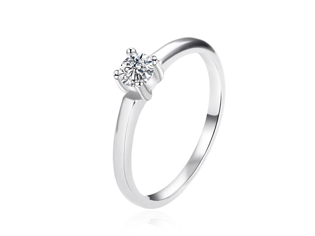 14678 romanticky stribrny prsten se zirkonem agt r05w velikost 52 1 65 g