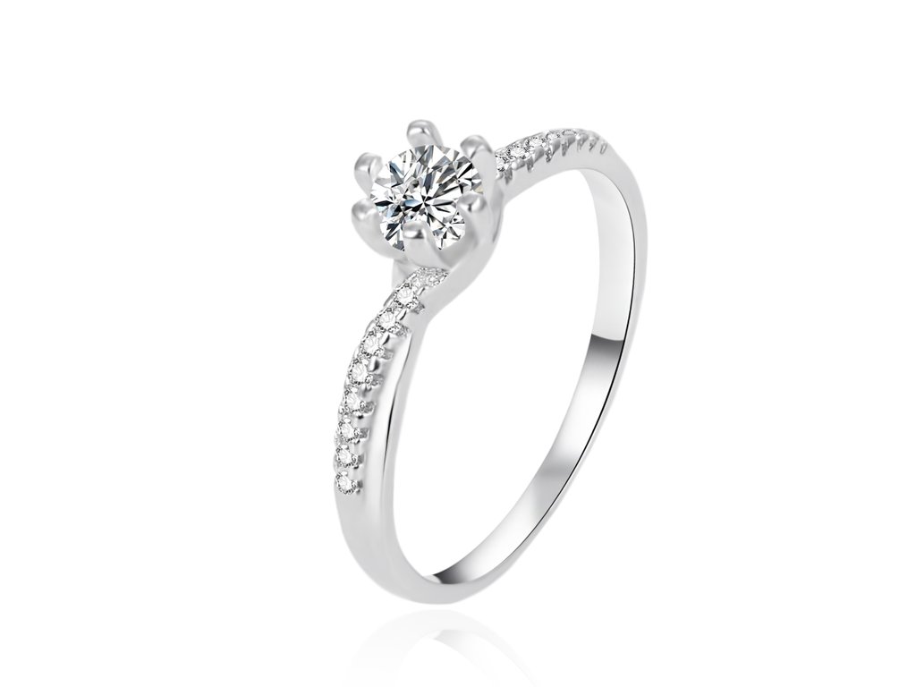 14705 romanticky stribrny prsten se zirkony agt r15w velikost 52 1 44 g