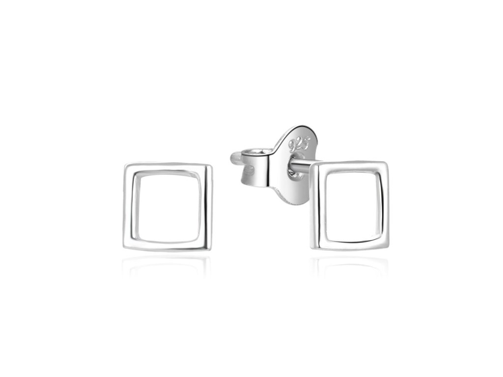 Minimalistick&eacute; stř&iacute;brn&eacute; pecky AGUP843L